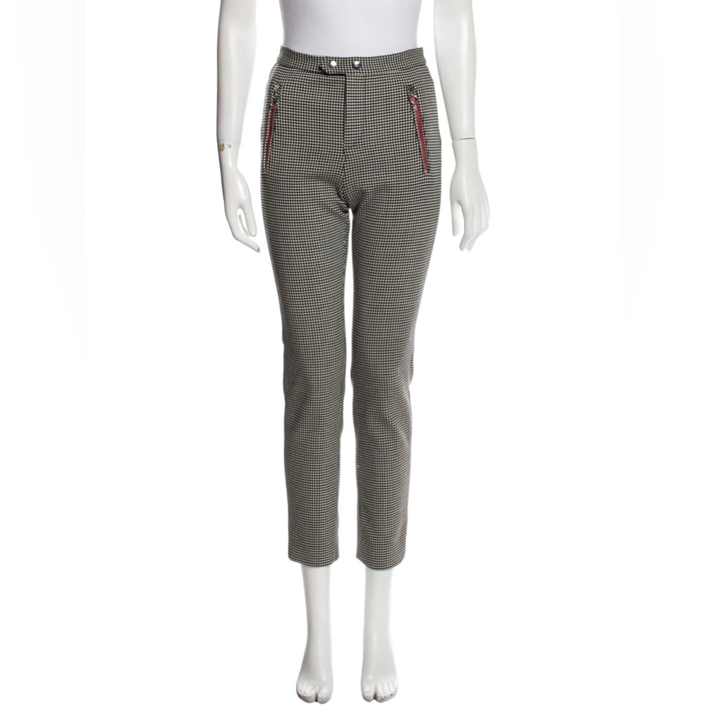 Isabel Marant Houndstooth Virgin Wool Skinny Leg Pants Size FR34 / XS